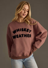 Load image into Gallery viewer, Mocha Whiskey Weather Sweatshirt