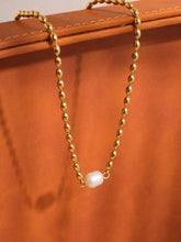Load image into Gallery viewer, Belle Non-Tarnish Necklace with Pearl