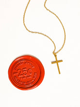 Load image into Gallery viewer, Non-Tarnish Small Cross Necklace