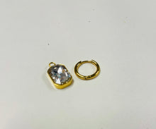 Load image into Gallery viewer, Angel Crystal Jewel 2-in-1 Hoop Earrings