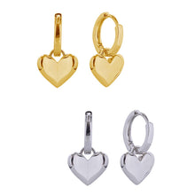 Load image into Gallery viewer, 2-in-1 Heart Charm Huggies!