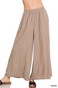 Lily Linen Plazzo Pants