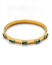 Load image into Gallery viewer, Belinda Gold Emerald Jewel Bracelet