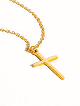 Load image into Gallery viewer, Non-Tarnish Small Cross Necklace