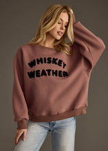 Load image into Gallery viewer, Mocha Whiskey Weather Sweatshirt
