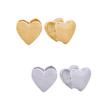 Load image into Gallery viewer, 14K Gold-Dipped Heart Huggies