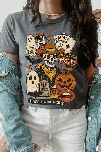 Spooky Western Collage Graphic Tee