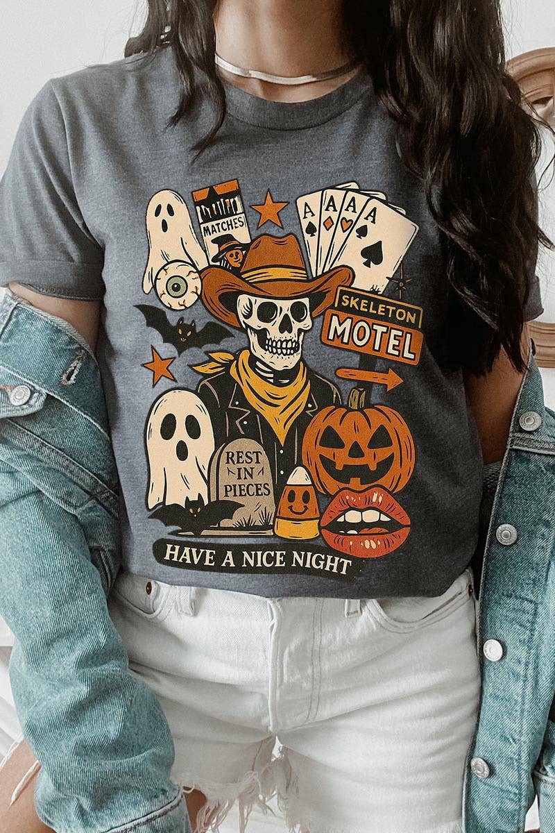 Spooky Western Collage Graphic Tee