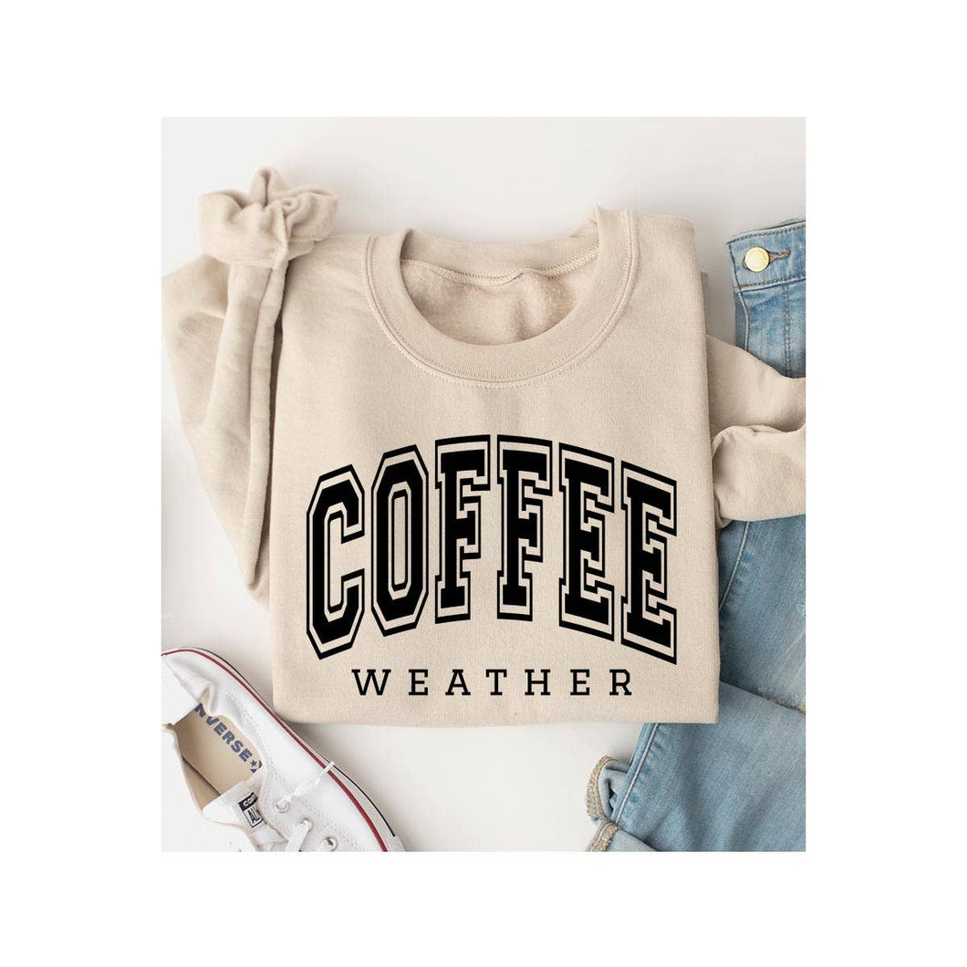 Coffee Weather Sweatshirt in Café