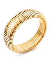 Load image into Gallery viewer, Baia Thick Coil Bangle Bracelet in GOLD