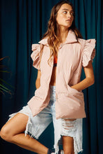 Load image into Gallery viewer, Rad Ruffles Vest in Dusty Pink