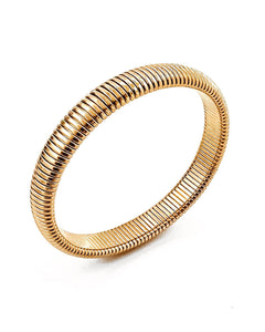 Baia Thin Coil Bangle Bracelet in GOLD