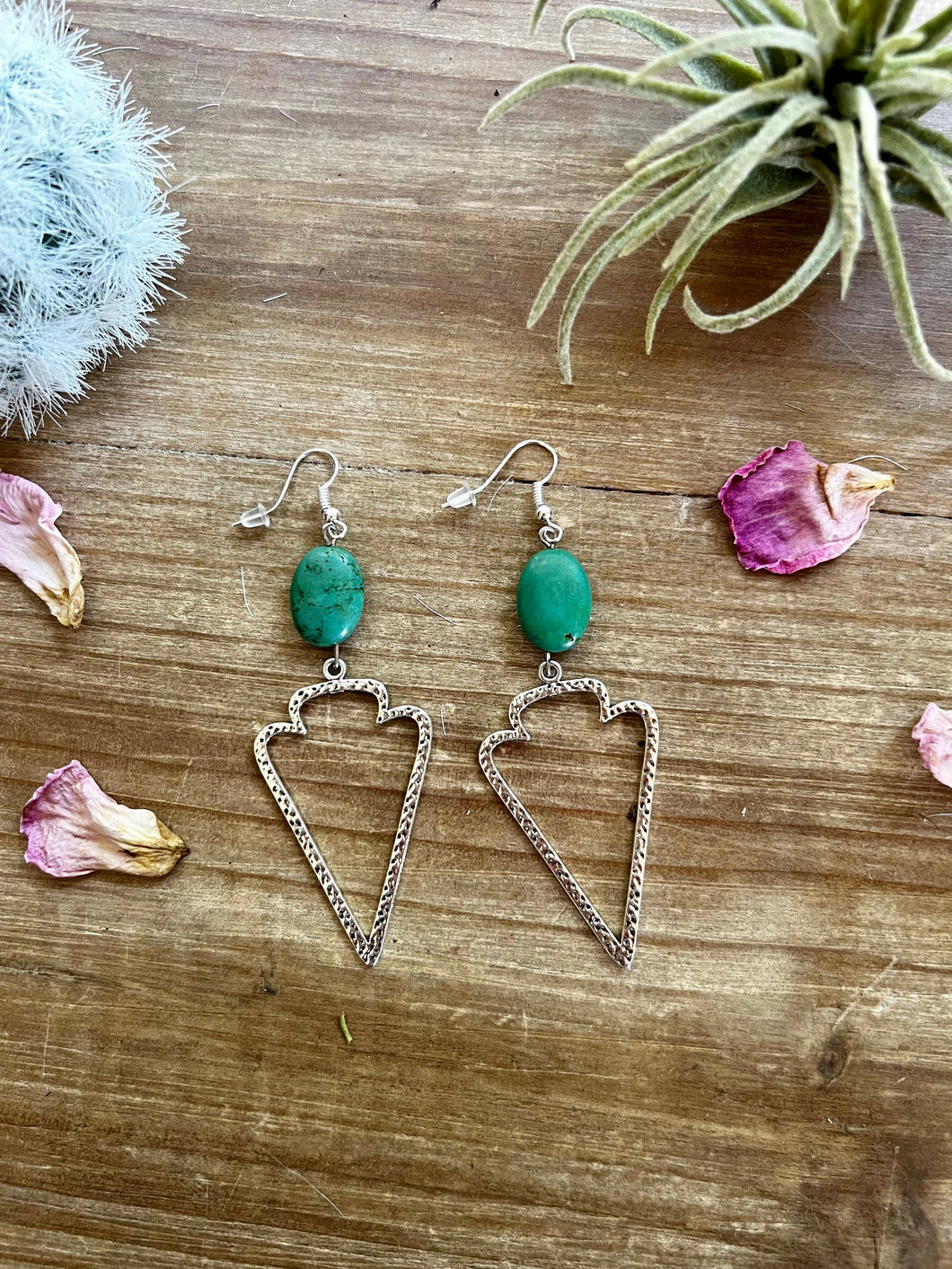 Arrow earrings with Turquoise