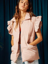 Load image into Gallery viewer, Rad Ruffles Vest in Dusty Pink